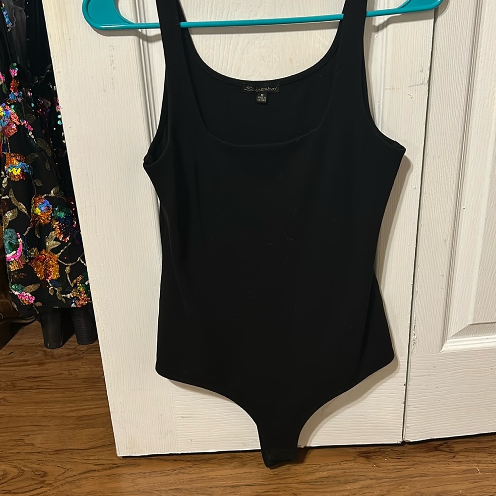 Black gently worn bodysuit